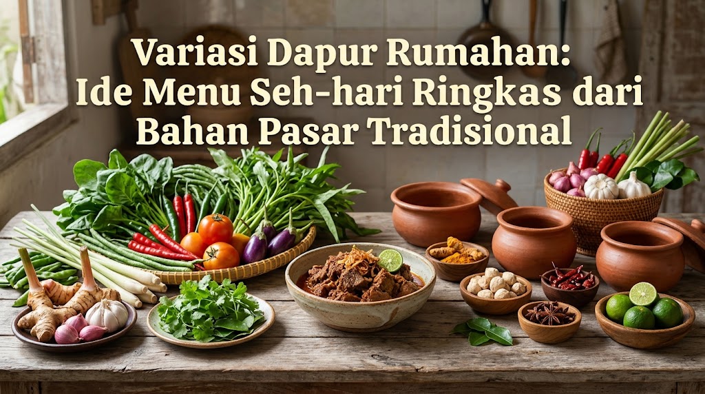 Variasi Dapur Rumahan: Ide Menu Sehari-hari Ringkas dari Bahan Pasar Tradisional